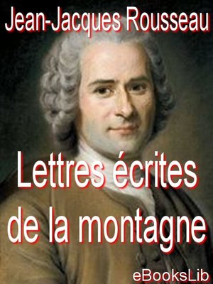 cover image of Lettres écrites de la montagne